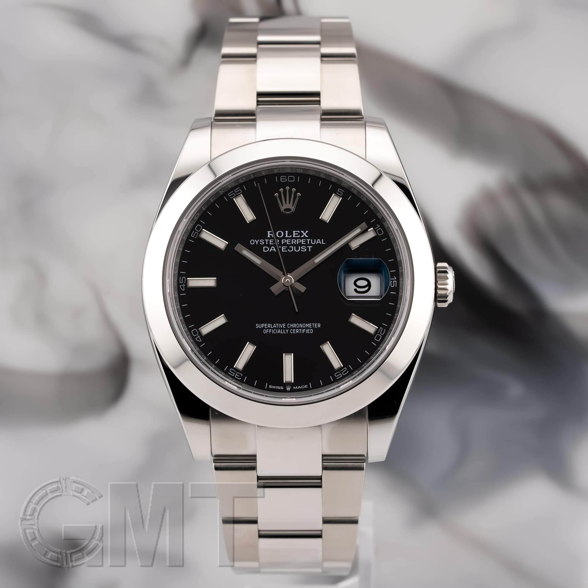 中古)ROLEX ロレックス デイトジャスト 41 126300 ブラック オイスター