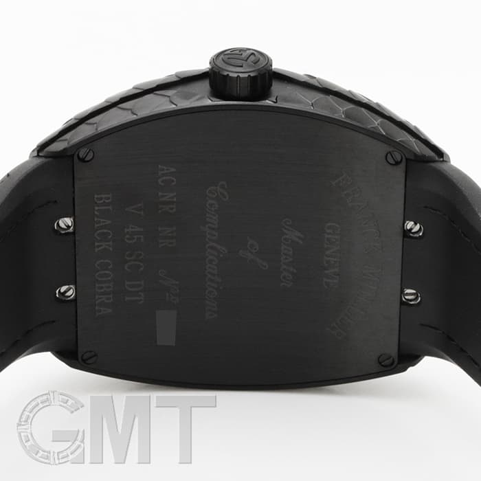 ブラックデザイン　ブランコ 新品)FRANCK MULLER フランク・ミュラー ヴァンガード ブラックコブラ