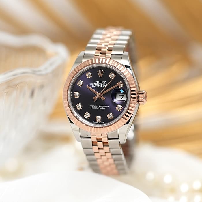 中古)ROLEX ロレックス デイトジャスト 28 279171G オーベルジーヌ