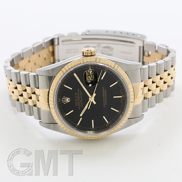 中古)ROLEX ロレックス デイトジャスト 16233 ブラック K番（商品ID
