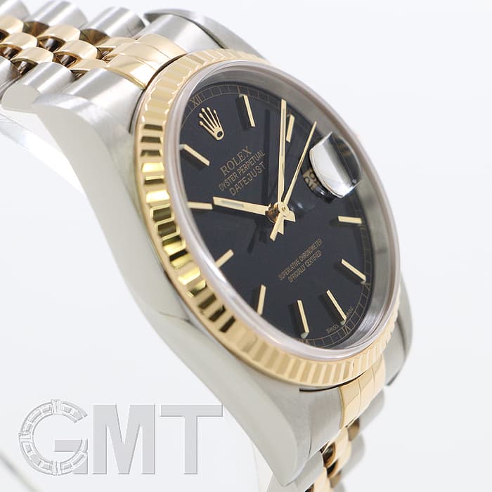 中古)ROLEX ロレックス デイトジャスト 16233 ブラック K番（商品ID