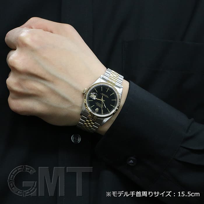 中古)ROLEX ロレックス デイトジャスト 16233 ブラック K番（商品ID