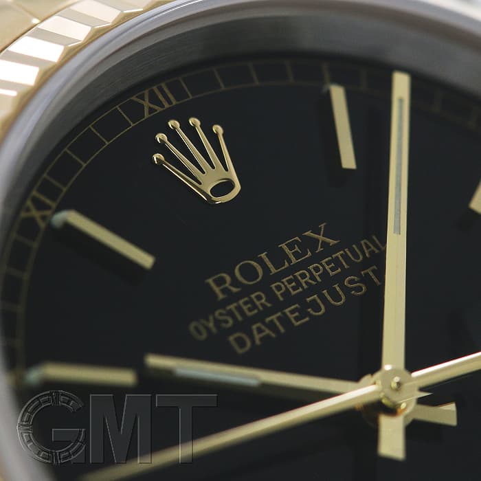 中古)ROLEX ロレックス デイトジャスト 16233 ブラック K番（商品ID