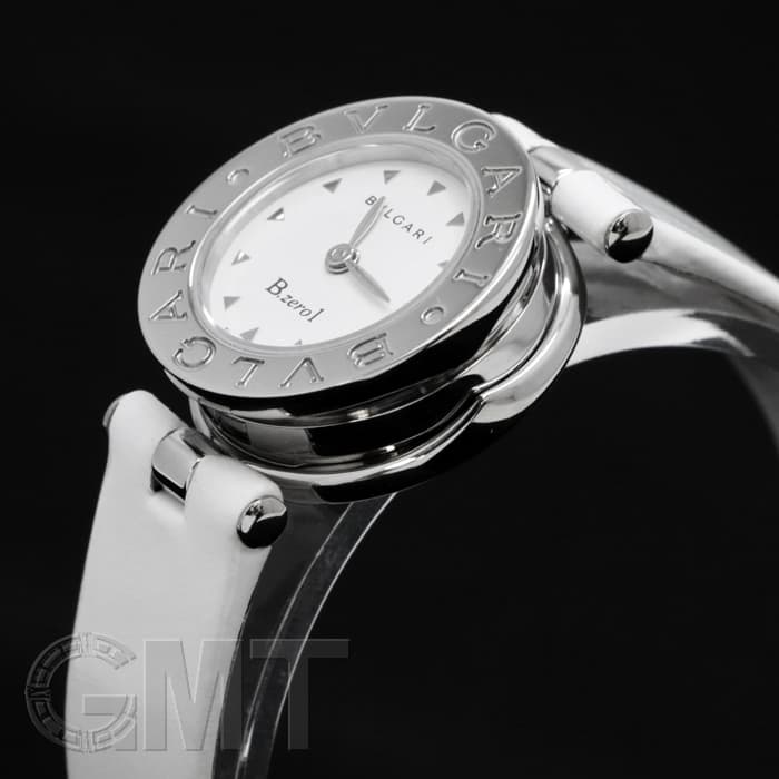 新品)BVLGARI ブルガリ ビーゼロ1 クォーツ ホワイトレザーべルト