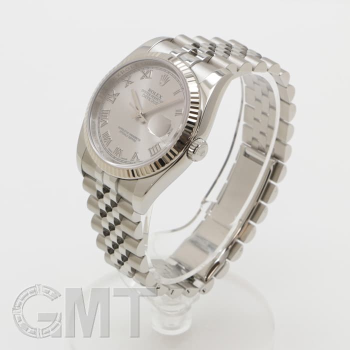 中古)ROLEX ロレックス デイトジャスト 116234 グレー ローマ