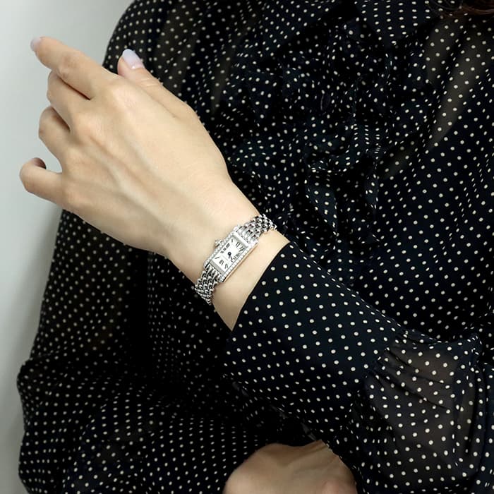 中古)CARTIER カルティエ タンク アロンジェ WB3016U3 ホワイト