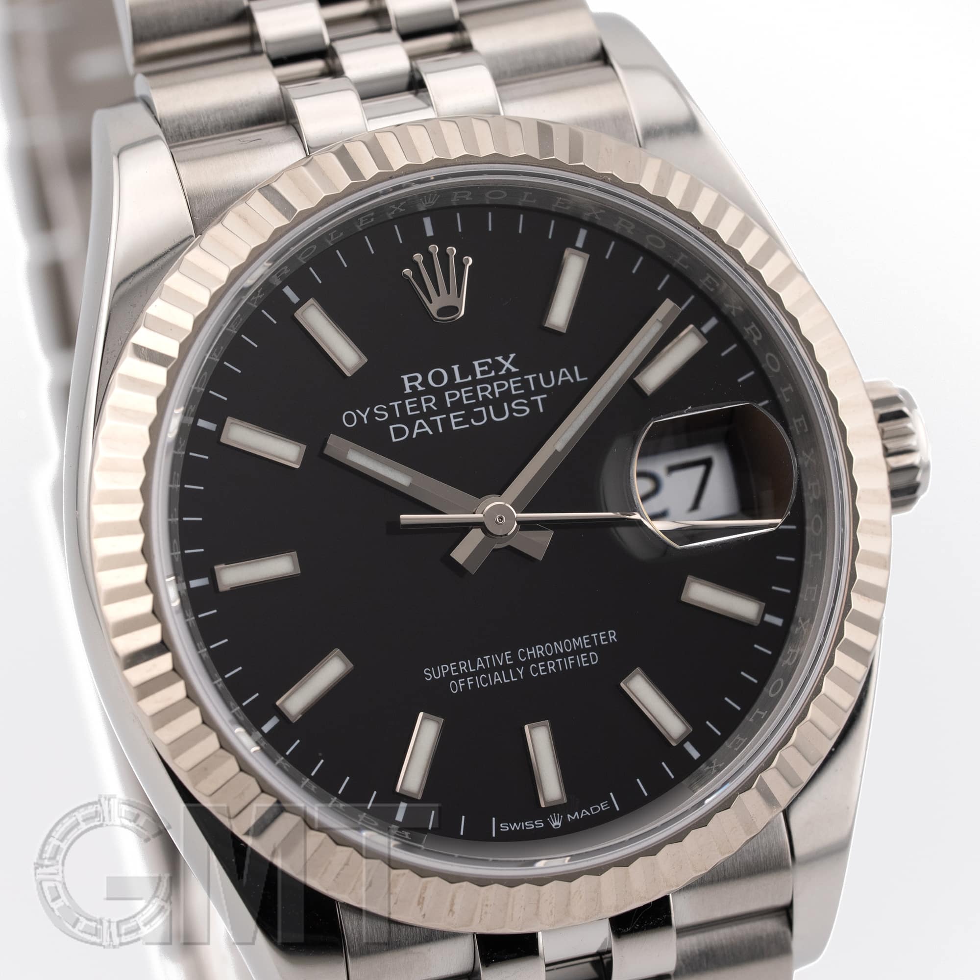 中古)ROLEX ロレックス デイトジャスト 36 126234 ブラック ジュビリー
