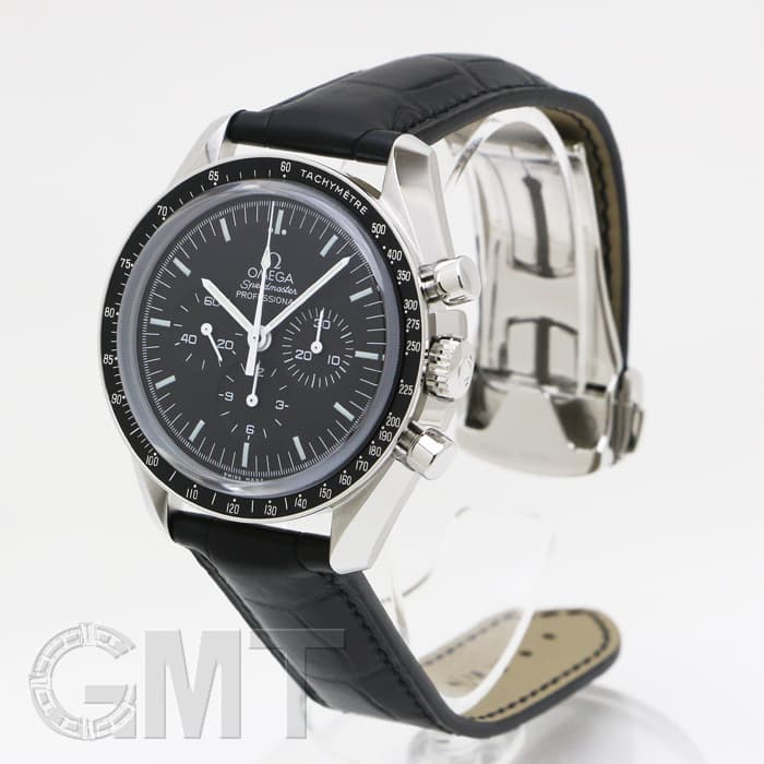 新品未使用 OMEGA レザーベルト 黒 オメガ 時計ベルト ウォッチ ブラック 新品)OMEGA オメガ スピードマスター プロフェッショナル レザーベルト