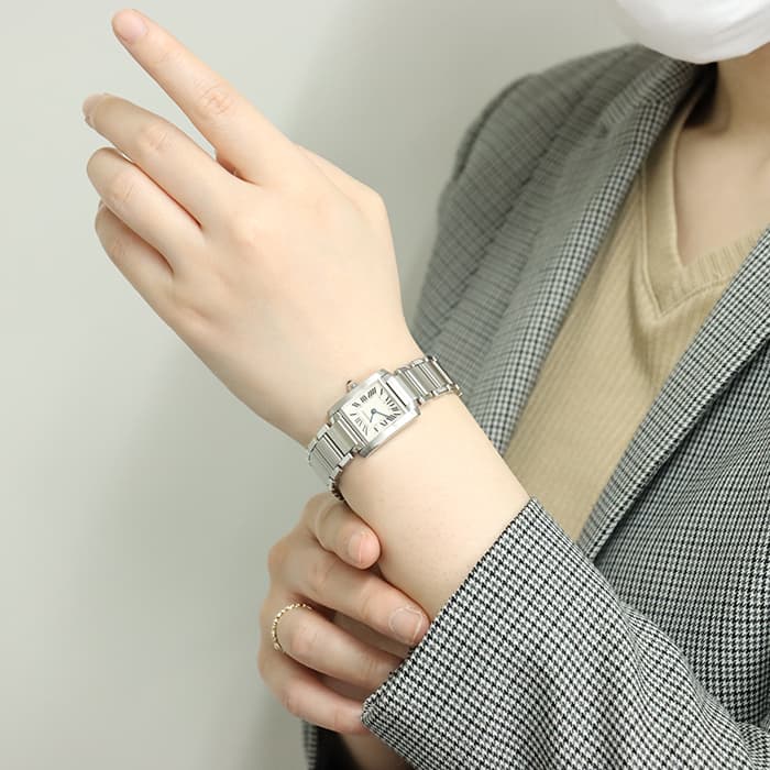 中古)CARTIER カルティエ タンク フランセーズ SM W51008Q3（商品ID
