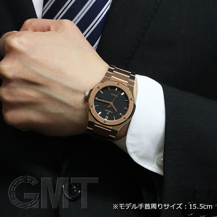 新品)HUBLOT ウブロ クラシック フュージョン PG ブラック 42mm