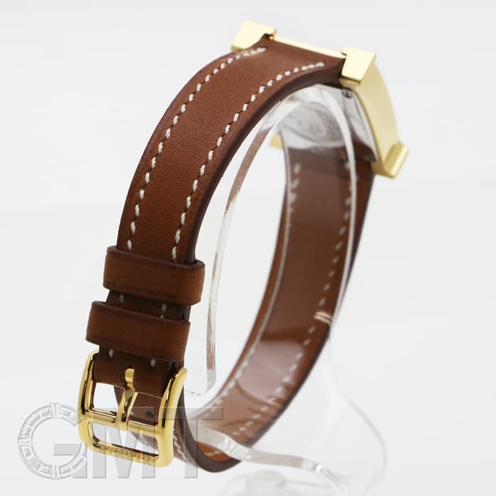【動作確認済】HERMES エルメス Hウォッチ PM HH1.101 ゴールド 動作確認済】HERMES エルメス Hウォッチ PM HH1.101 ゴールド H