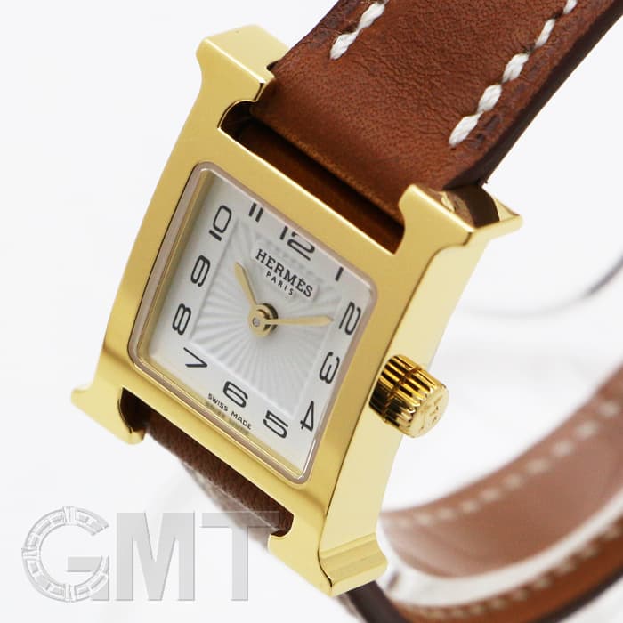 エルメス Ｈウォッチ ゴールド ブラウン 新品)HERMES エルメス Hウォッチ 036732WW00 Hウォッチ ゴールド