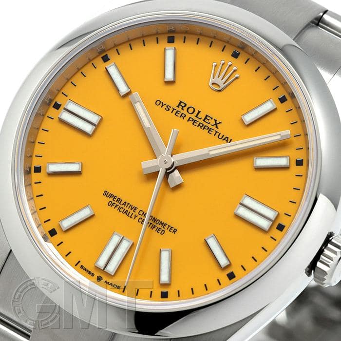 新品)ROLEX ロレックス オイスターパーペチュアル 41 124300 イエロー