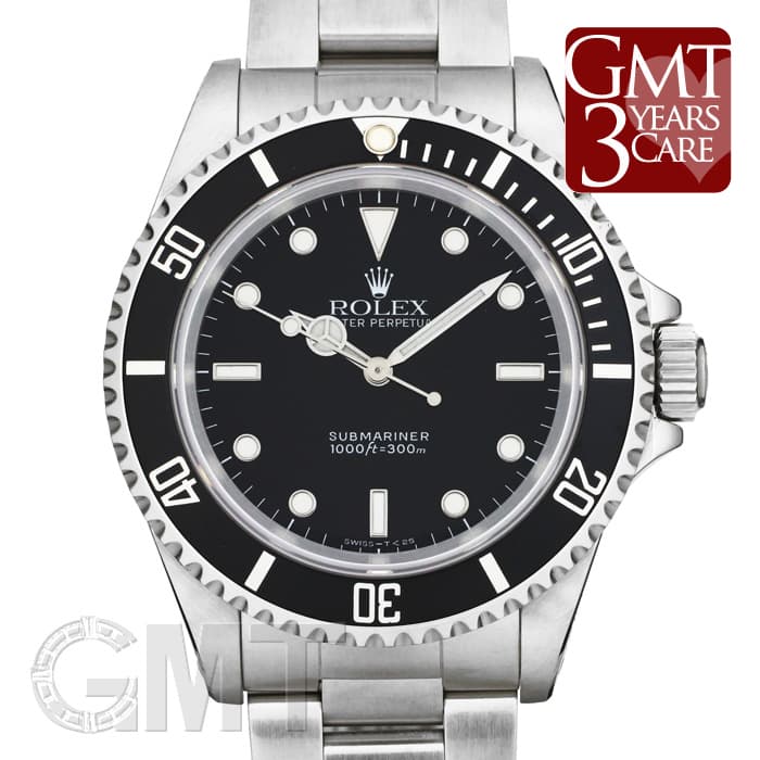 14060M ブラック ROLEX（ロレックス）サブマリーナ ノンデイト 中古 | 東京・大阪の高級ブランド時計の販売・通販ならGINZA RASIN  - U-14060M-17