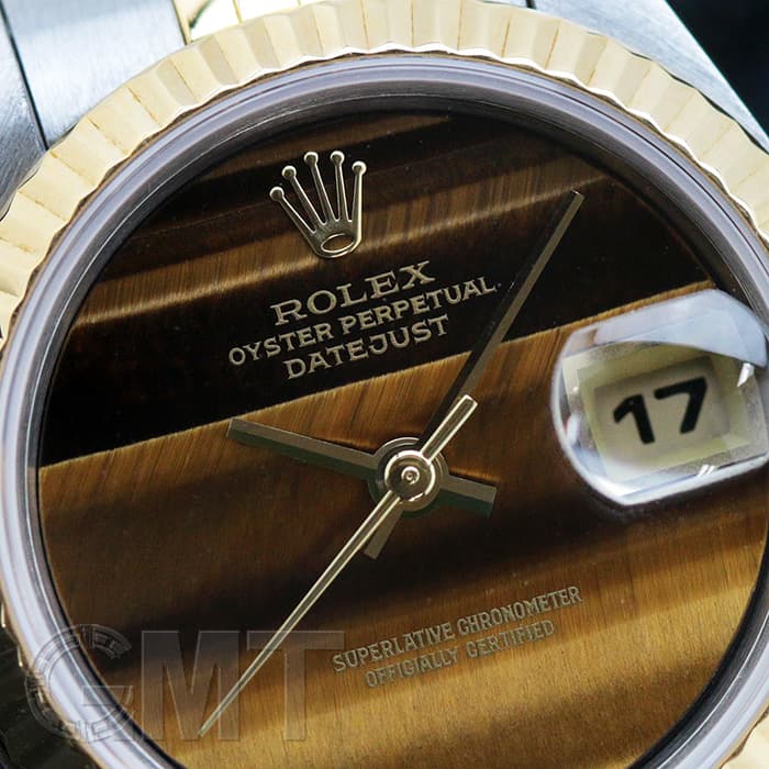 中古 ロレックス ROLEX 69173 98番台(1986年頃製造) タイガーアイ レディース 腕時計 ROLEX - 中古 ロレックス ROLEX 69173 98番(1986～1987年頃製造