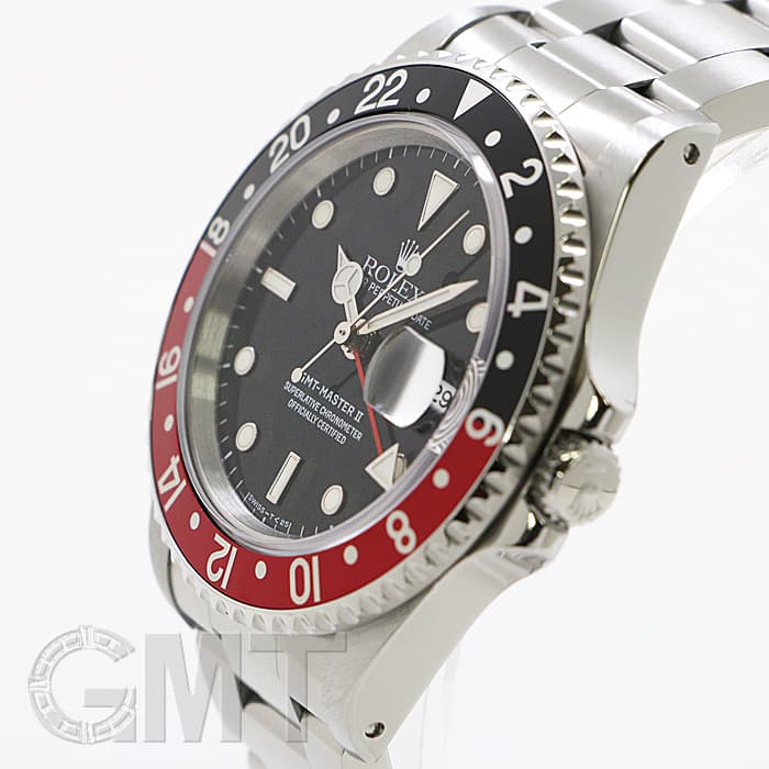 中古)ROLEX ロレックス GMTマスター II 16710 ブラック/レッド S番