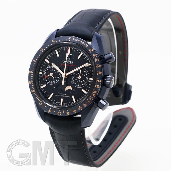 新品)OMEGA オメガ スピードマスター ムーンフェイズ ブルー サイド 新品)OMEGA オメガ スピードマスター ムーンフェイズ ブルー サイド