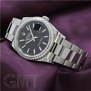 ROLEX ロレックス デイトジャスト 36 126284RBR ブラック オイスターブレスレット メイン