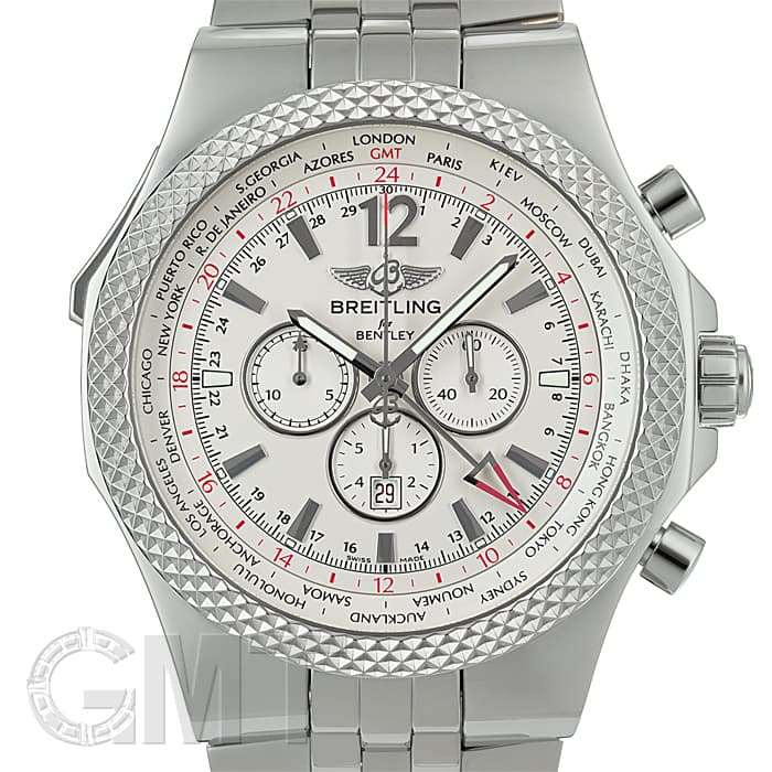 ブライトリング BREITLING ベントレー GMT ライトボディ 世界限定100本 VB0432AU/BE25 ブラック文字盤 中古 腕時計 メンズ 中古)BREITLING ブライトリング ベントレー GMT シルバーストーム