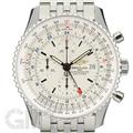 BREITLING ブライトリング ナビタイマー ワールド A242G71NP シルバー/バーインデックス 【保証書日付2年以内限定】