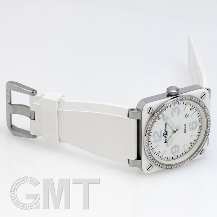 新品)BELL & ROSS ベル&ロス BR BR03-92 ホワイトセラミック/ラバー