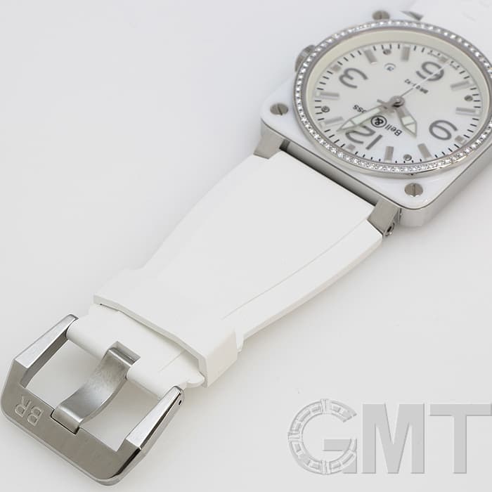 新品)BELL & ROSS ベル&ロス BR BR03-92 ホワイトセラミック/ラバー