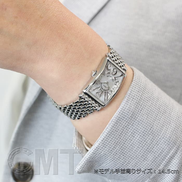 FRANCK MULLER フランクミュラー ロングアイランド レリーフ Silver 23mm 腕時計 902QZRELIEF ステンレス シルバー クオーツ  レディース【中古】 新品)FRANCK MULLER フランク・ミュラー ロングアイランド レリーフ