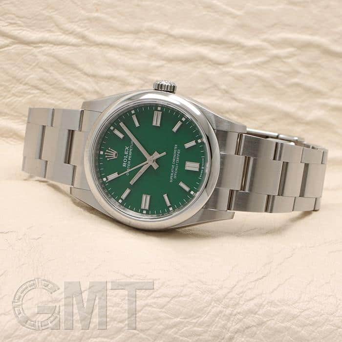 ROLEX 腕時計　グリーン 未使用)ROLEX ロレックス オイスターパーペチュアル 36 126000