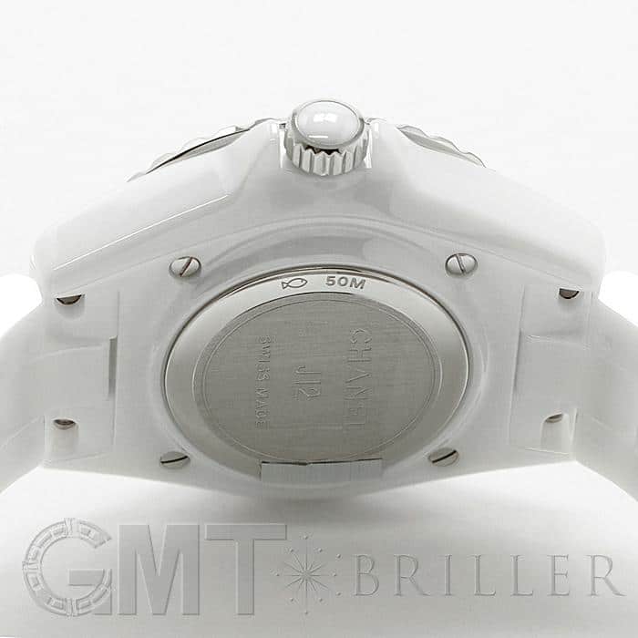新品)CHANEL シャネル J12 ホワイト 12P/ベゼルダイヤ 33mm