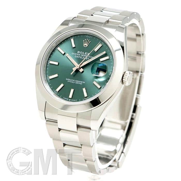 未使用)ROLEX ロレックス デイトジャスト 41 126300 ミントグリーン