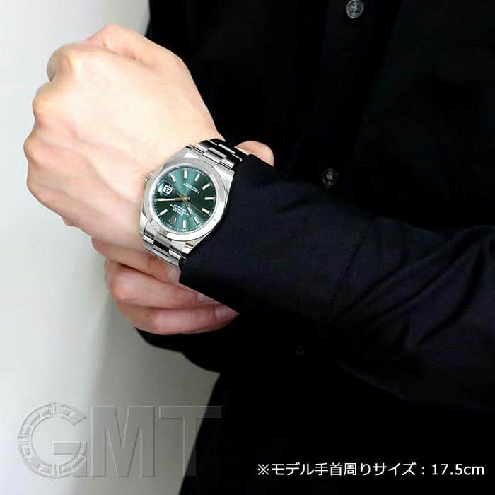 中古)ROLEX ロレックス デイトジャスト 41 126300 ミントグリーン