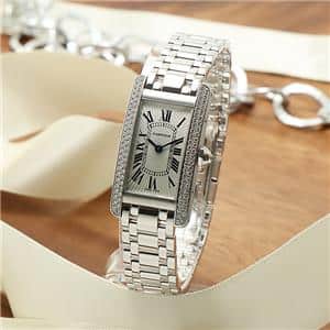 CARTIER カルティエ タンク アメリカン SM ベゼルダイヤ WB7018L1 メイン