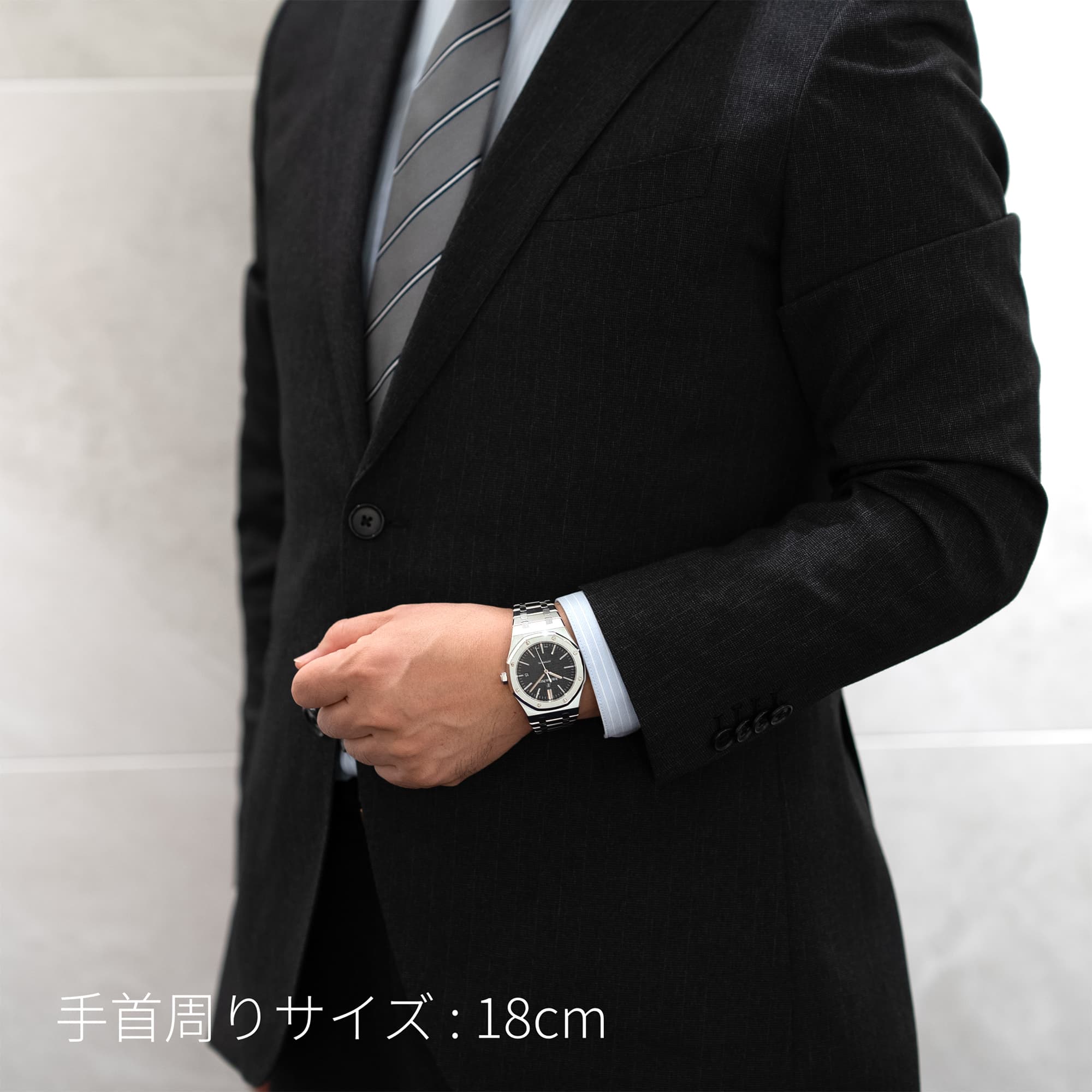 【美品】AUDEMARS PIGUET/オーデマ・ピゲ ネクタイ ブラック 中古)AUDEMARS PIGUET オーデマ・ピゲ ロイヤルオーク 41mm 15400ST