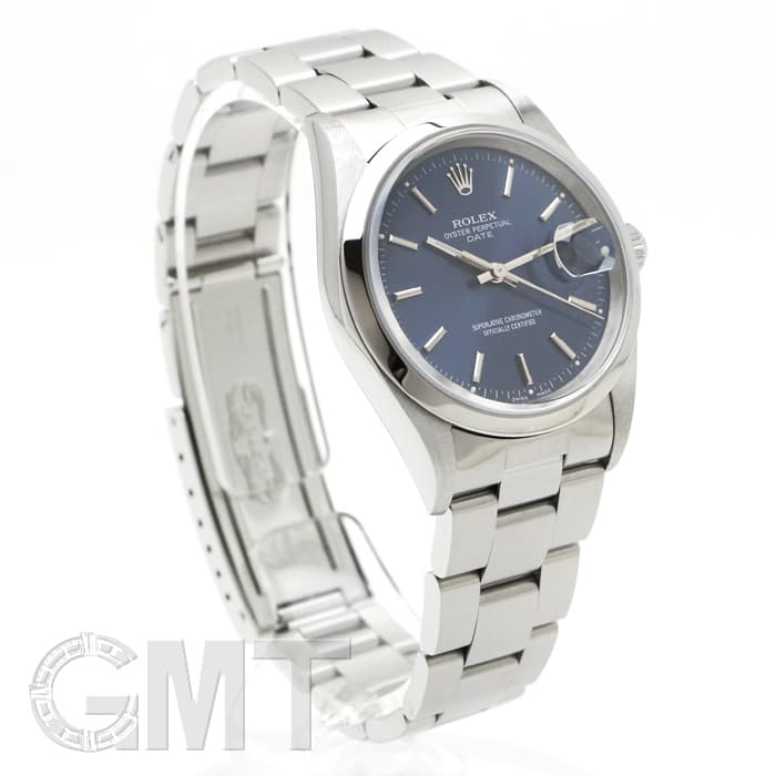 ROLEX オイスターパーペチュアル デイト ref.15200 ブルー ROLEX【2002-03年製】オイスター パーペチュアル デイト Ref.15200