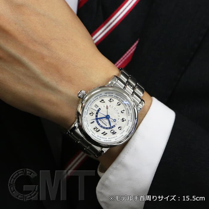 新品)MONTBLANC モンブラン スター ワールドタイム GMT シルバー