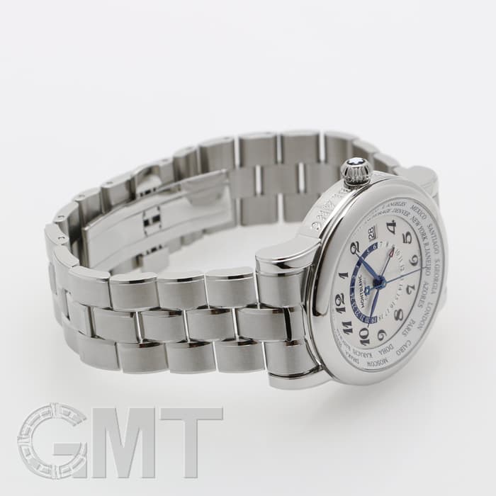 新品)MONTBLANC モンブラン スター ワールドタイム GMT シルバー