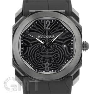BVLGARI オクト　アナログ時計 ステンレススチール ブラック ブルガリ BVLGARI オクト オールブラックス記念限定モデル