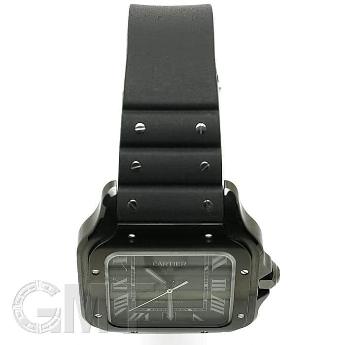 Cartier カルティエ　サントス　メンズ　ブラック　【未使用】 カルティエ サントス デュモン LM WSSA0046 ブラック メンズ 時計