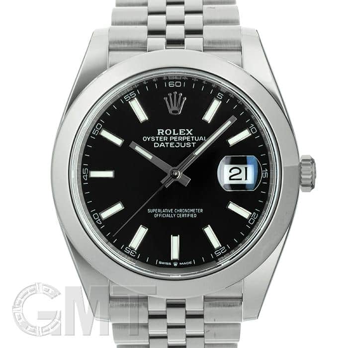 中古)ROLEX ロレックス デイトジャスト 41 126300 ブラック ジュビリー