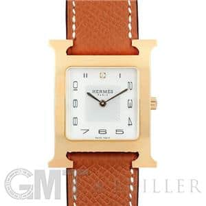 【タイムセール】売り切り最終値下げHERMES Hウォッチ　ホワイト　革ベルト タイムセール】売り切り最終値下げHERMES Hウォッチ ホワイト 革