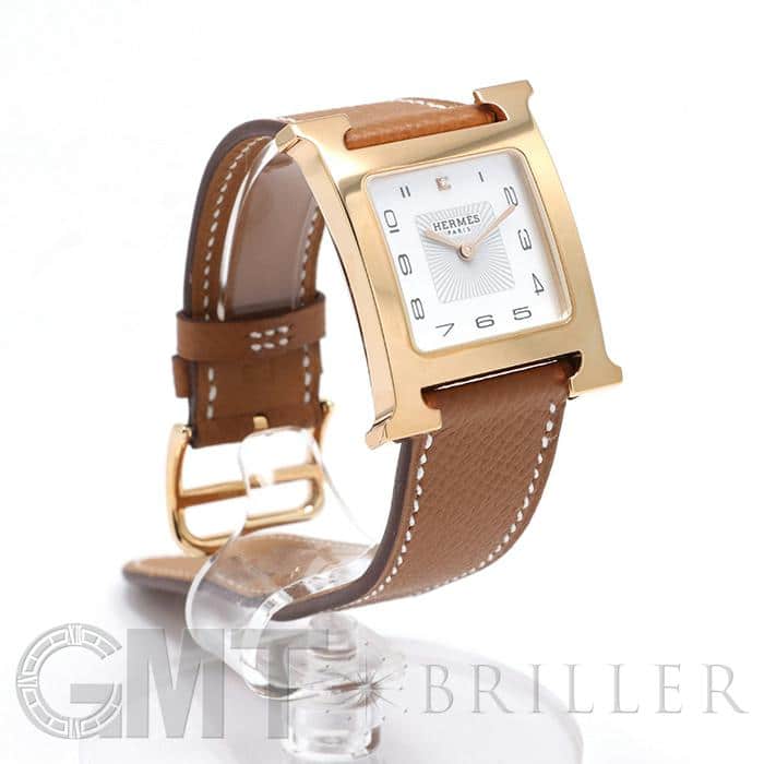 新品)HERMES エルメス Hウォッチ HH1.502.292/UU37 ホワイトシェル