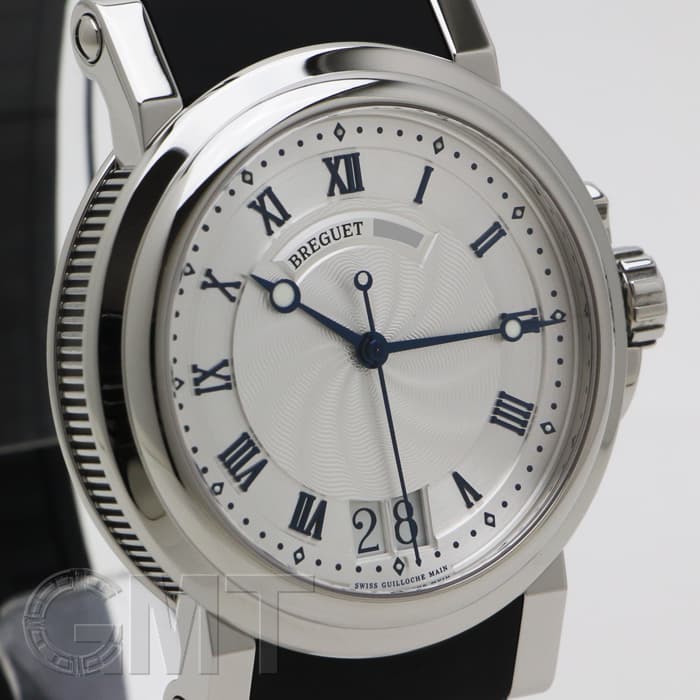 中古)BREGUET ブレゲ マリーン ラージデイト 5817ST/12/5V8 シルバー