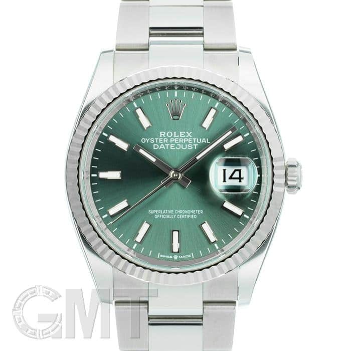 中古)ROLEX ロレックス デイトジャスト 36 126234 ミントグリーン