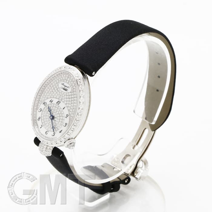 Breguet ブレゲ 8928BB 8D 844 クイーン オブ ネイプルズ 腕時計 K18WG 革xサテン ダイヤモンド レディース [中古] 新品)BREGUET ブレゲ クイーン・オブ・ネイプルズ 8928BB/8D/844 DD0D