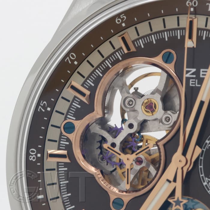 中古)ZENITH ゼニス エル・プリメロ クロノマスター オープン ムーン