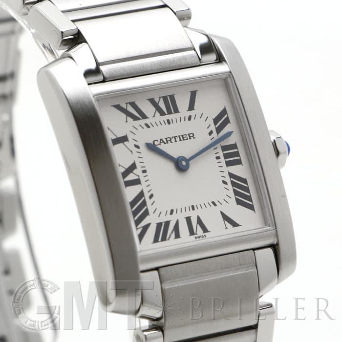 カルティエ タンクフランセーズ MM W51003Q3 クォーツ ユニセックス 【中古】 中古)CARTIER カルティエ タンク フランセーズ SM W51026Q3 ブラック