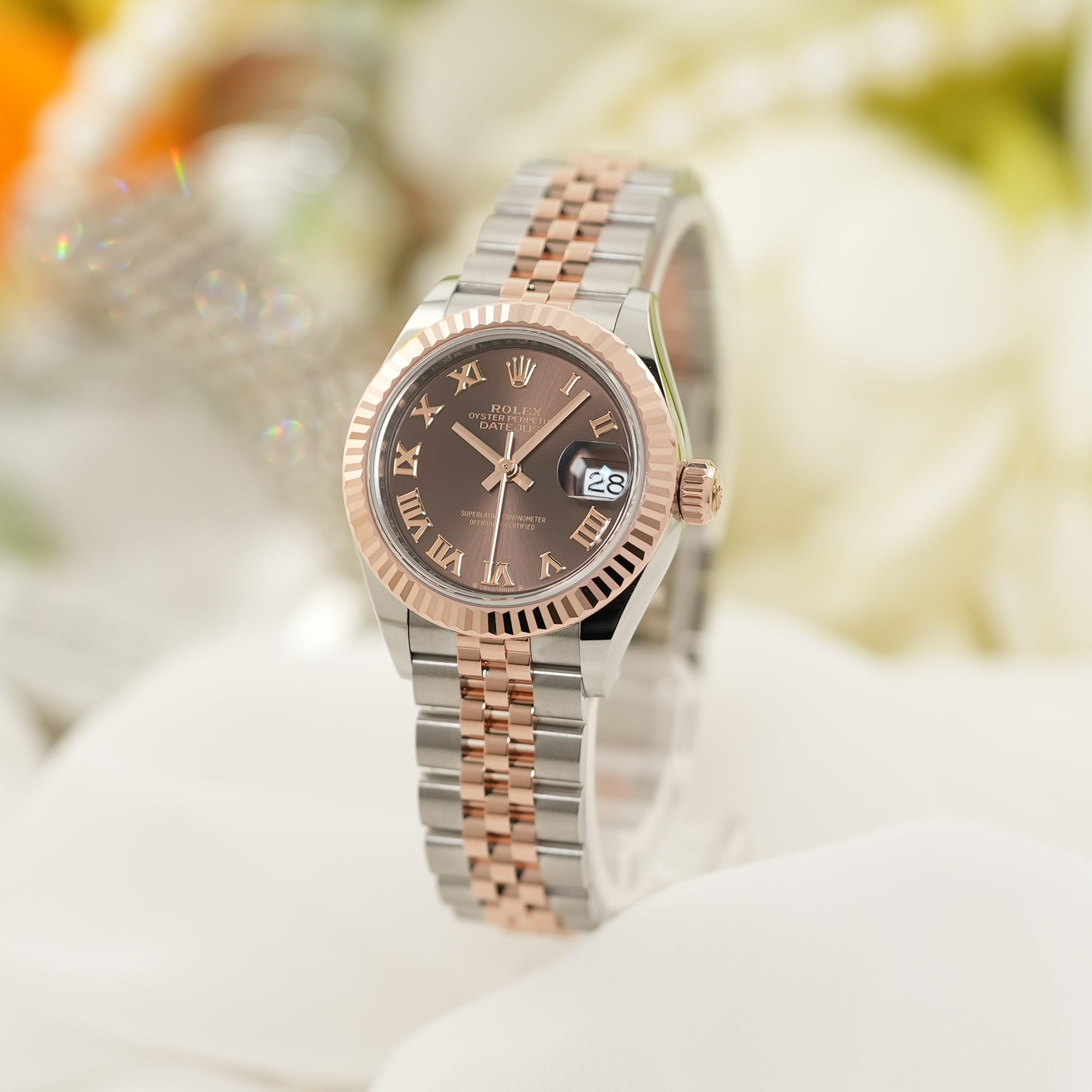 中古)ROLEX ロレックス デイトジャスト 28 279171 チョコレートローマ 