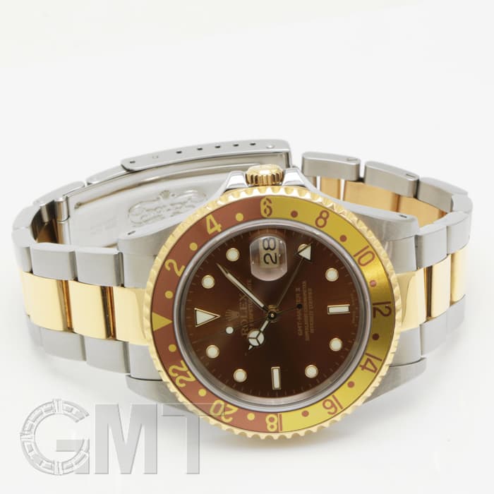 ROLEX ロレックス ブラウン ケース ROLEX ロレックス GMTマスターII 16713 E番 ブラウン 腕時計 SS