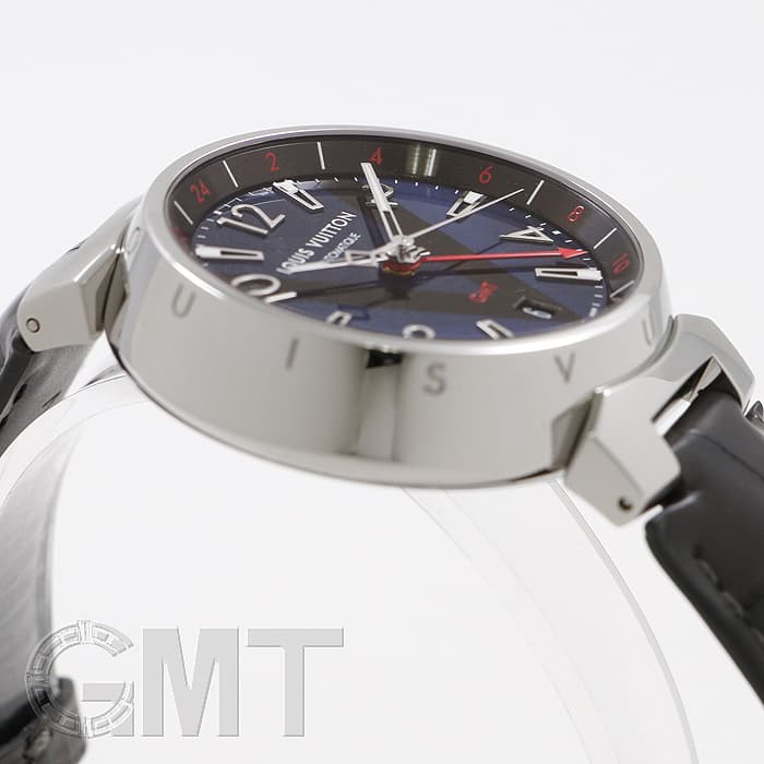 中古)LOUIS VUITTON ルイ・ヴィトン タンブール GMT ブルー Q11570