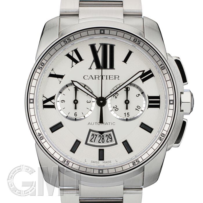 新品)CARTIER カルティエ カリブル ドゥ カルティエ クロノグラフ